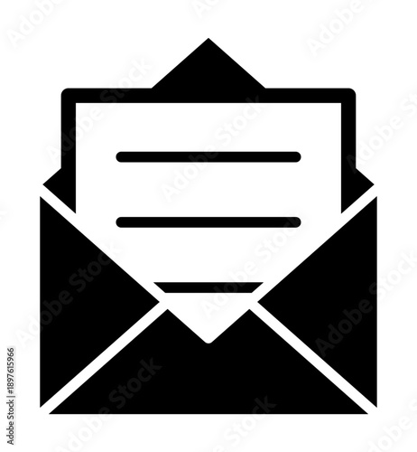 開いたメールのアイコン