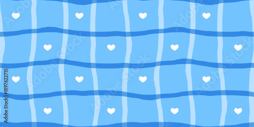 Stripe watercolor wave for pattern baby gingham and heart stripes line. Seamless tablecloth cloth for white plaid checker and cute blue background. Stripe striped vertical for pattern pastel