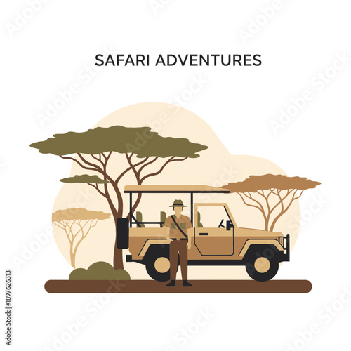 Exciting African Safari Adventure With A Ranger And Vintage Jeep