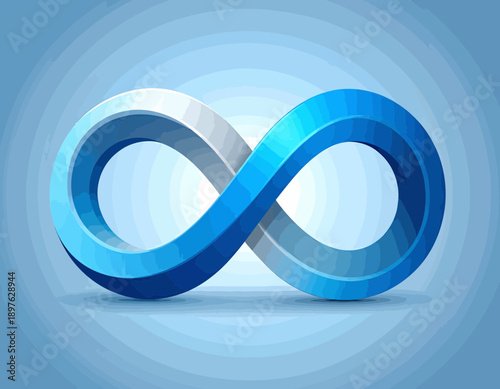 Geometric Infinity Loop Symbolic of Limitless Potential and Endless Possibilities
