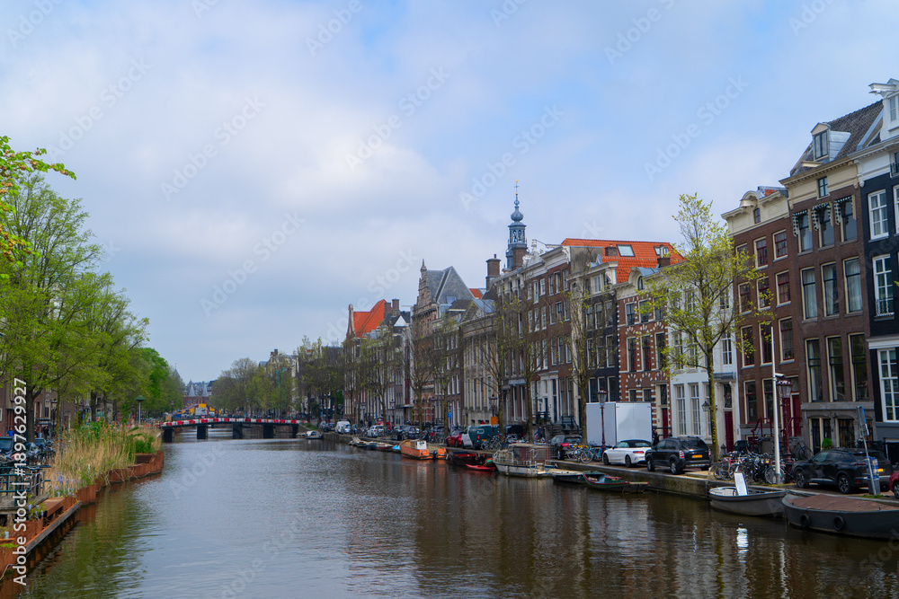Obraz premium Houses of Amstardam, Netherlands