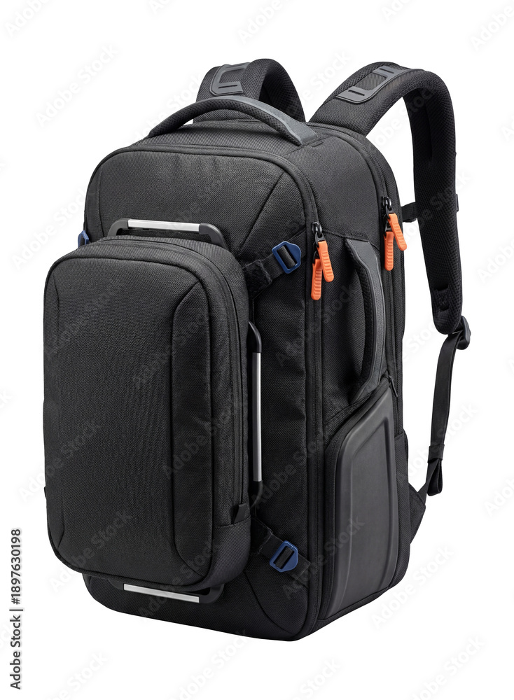 Naklejka premium Expandable backpack with detachable daypack.
