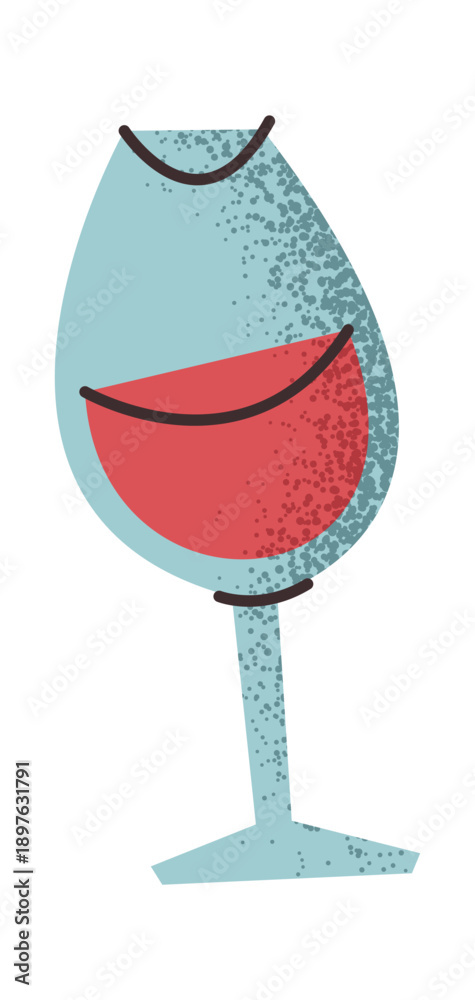 Obraz premium Red wine in glass sticker