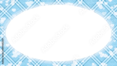 Frame and heart loop background material