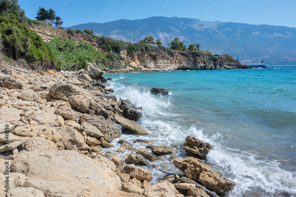 Obraz premium Amazing view of Pessada Beach, Cephalonia, Greece