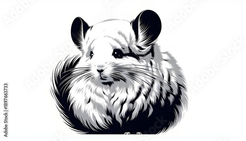Cute and beautiful animal black and white 