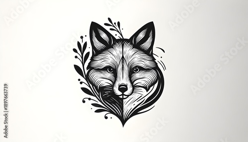 Cute and beautiful animal black and white 