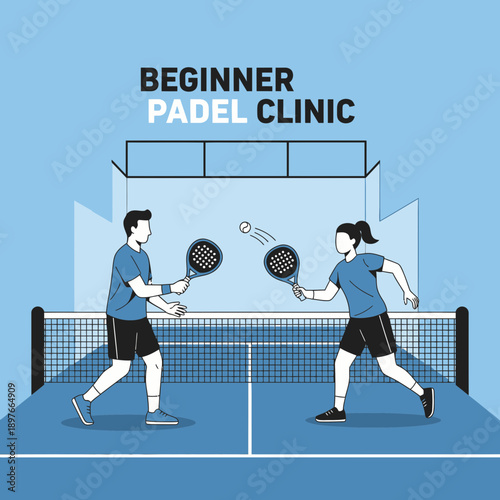 Active People Playing Padel Tennis Sport Activity Recreation Outdoors