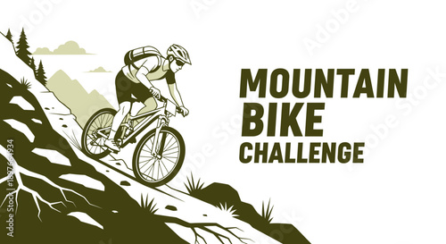 Adrenaline Fueled Mountain Bike Downhill Descent Challenge