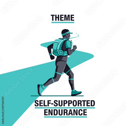 Athlete Embodies Self-Supported Endurance In Dynamic Motion