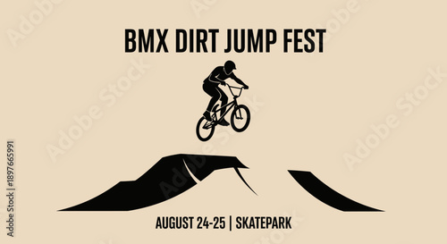 BMX Dirt Jump Festival: August 24-25 Skatepark, Featuring Spectacular Freestyle Bike Riding