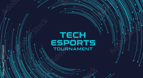Circuitry Design Showcasing Tech Esports Competition Tournament Event
