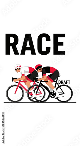 Competitive Cyclists Battling For Victory In A Thrilling Road Race Event