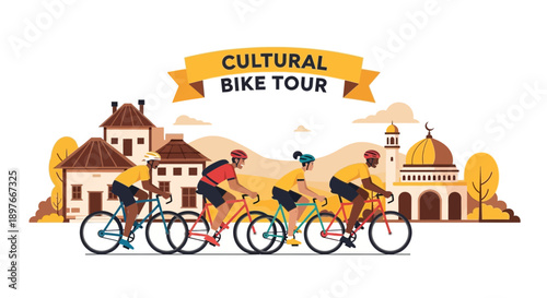 Cultural Cycling Adventure Exploring Historical Town Landmarks