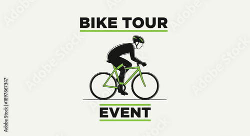 Cycling Adventure: Illustrative Event Promoting Bike Tours for Enthusiasts and Fitness
