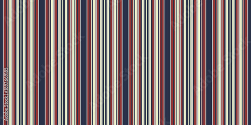 Elegant vertical stripes in muted reds, creams, and navy.  Perfect for textile design, backgrounds, website banners, or fashion.  A timeless pattern conveying sophistication and order.