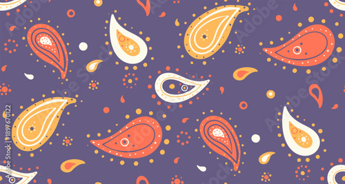 Chic classical, drawn doodle. Paisley flat, wear drawing. Decoration intricacy with persian greeting.