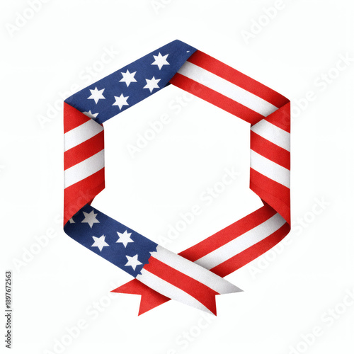 American Flag Hexagon: An a...