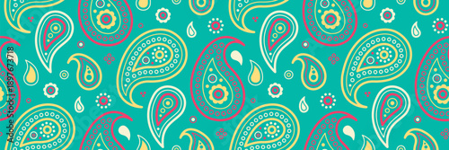 Paisley beauty on floral fantasy. Botanical pattern a idea cool. Colours flat design as classical foliage.