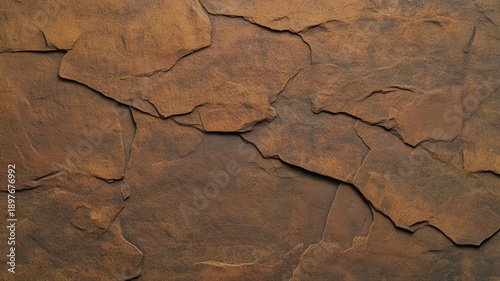 Full Frame Composition of Natural Stone Textures with Layered Earthy Brown Patterns
