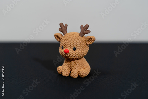 Billede på lærred 3D printed Christmas toy deer