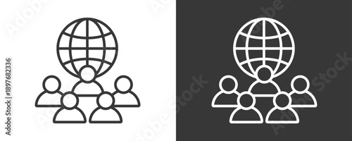 Culture Icon Set Vector Collection Isolated In Black And White