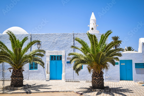 Mosque of the Turks also known as Jemaa ettrouk, Houmt Souk on the island of Djerba, Tunisia.