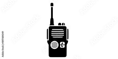 Walkie Talkie Icon Silhouette vector design
