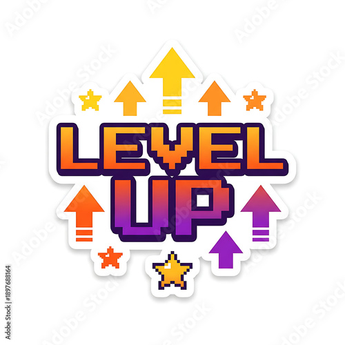 Level Up Text Graphic.