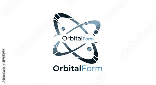 Orbital Form Logo Design Element.