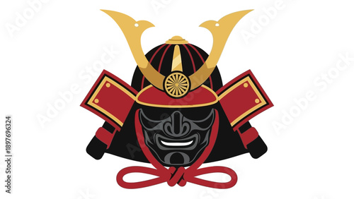 Samurai Helmet Mask Icon