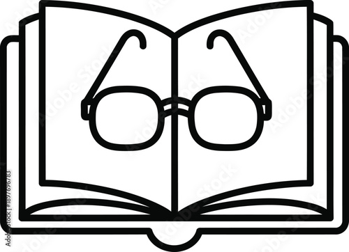 Penguin standing alone in simple illustration style