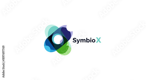 SymbioX Logo Design Element Corporate Identity.