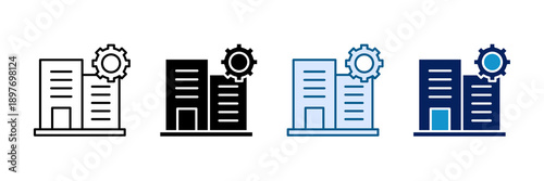 Office Control Icon Set Multiple Style Collection