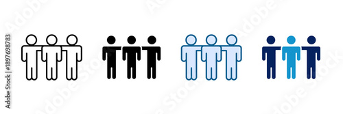 Friends Forever Icon Set Multiple Style Collection