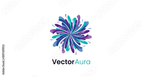 Vector Aura Logo Design Element.