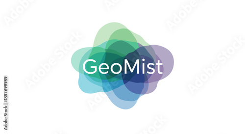 GeoMist Logo Design with Overlapping Circles.