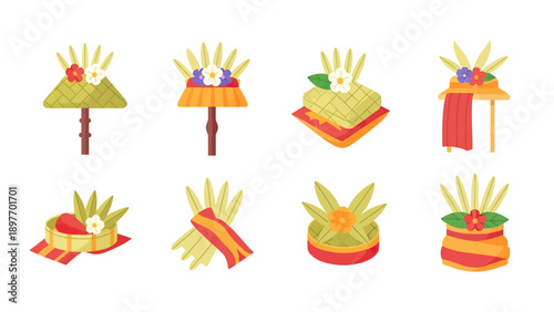 Balinese Offerings Collection: Canang Sari and other traditional crafts