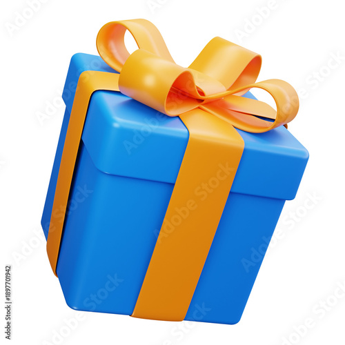 3D Colorful Gift Box Celebration Surprise Icon