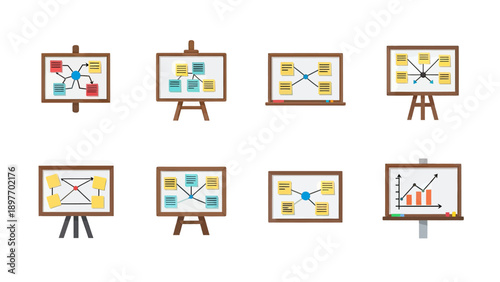 Brainstorming and Planning Boards: Mind Maps, Flowcharts, Sticky Notes