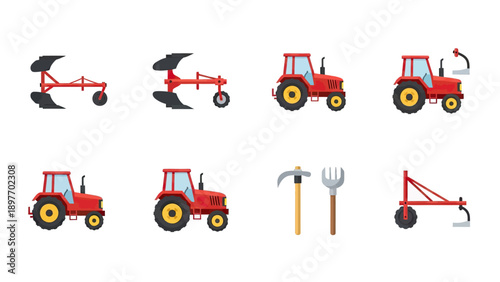 Farm Equipment Collection: Tractors and Implements