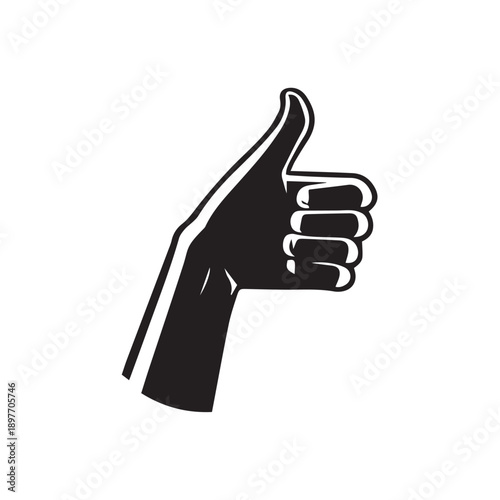 thumb up sign vector illustration
