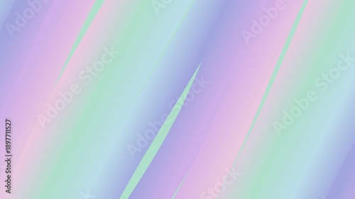 Soft Pastel Gradient Diagonal Stripes Background. Abstract blend of light blue, pink, green, and purple colors.