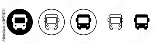 Bus icon vector. bus sign and symbol