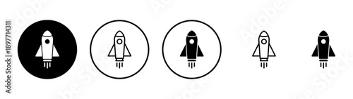 Rocket icon vector. Startup sign and symbol. rocket launcher icon