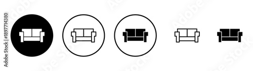 Sofa icon vector. sofa sign and symbol. furniture icon