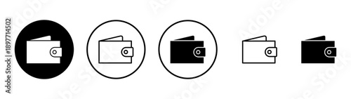 Wallet icon vector. wallet sign and symbol