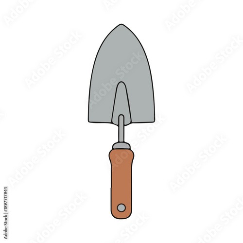Hand Garden Trowel Tool Vector Illustration