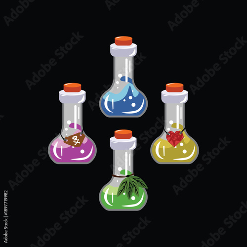 Potion illustration graphic