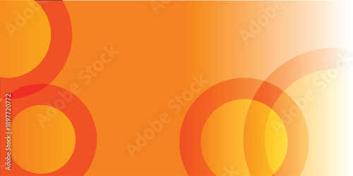 Abstract orange background with circles. geometric shapes background for flyer, poster, brochure, cover eps 10 illustration